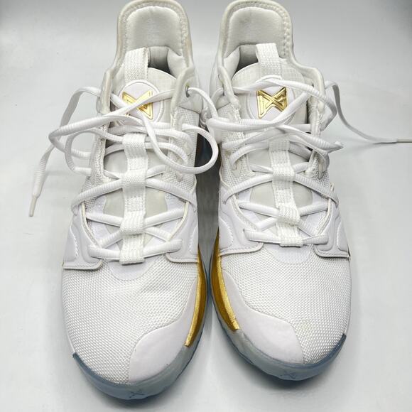 nike pg 3 white metallic gold